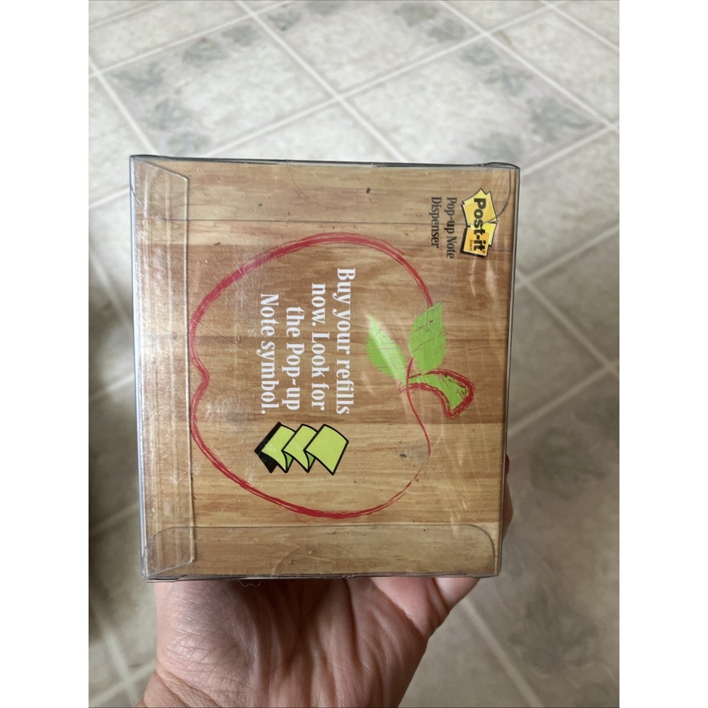 Apple Post-it Pop-up Notes Dispenser for 3" x 3" Notes Red Apple new in package - Picture 4 of 4